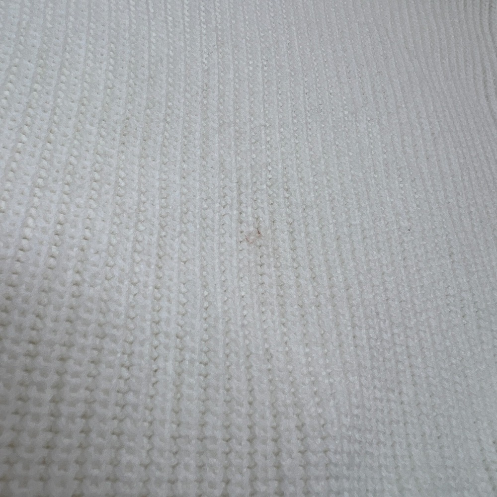 Fate Cream Knit Patchwork Bubble Sleeve Pullover Sweater Size Small NEW - Picture 13 of 16